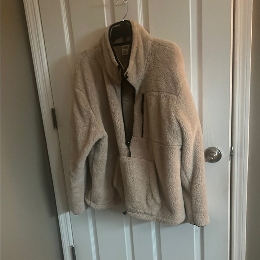 PINK Victoria's Secret light pink Teddy Jacket Plush Fleece